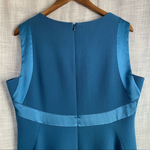 Lafayette 148 Wool Silk Sleeveless Sheath Dress - Picture 6 of 8